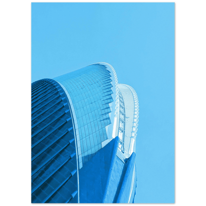 Gebäude Blau minimalistischer Lebensstil - Printree.ch Architektur, aussen, Aussicht, Bezirk, blau, Büro, Fassade, Fenster, Finanzen, Foto, Fotografie, futuristisch, Gebäude, geometrisch, Geschäft, Glas, Himmel, hintergrund, hoch, modern, Reflexion, Sonne, sonnig, Stadt, Tag, Unternehmen, urban, Wolken, zeitgenössisch, Zentrum