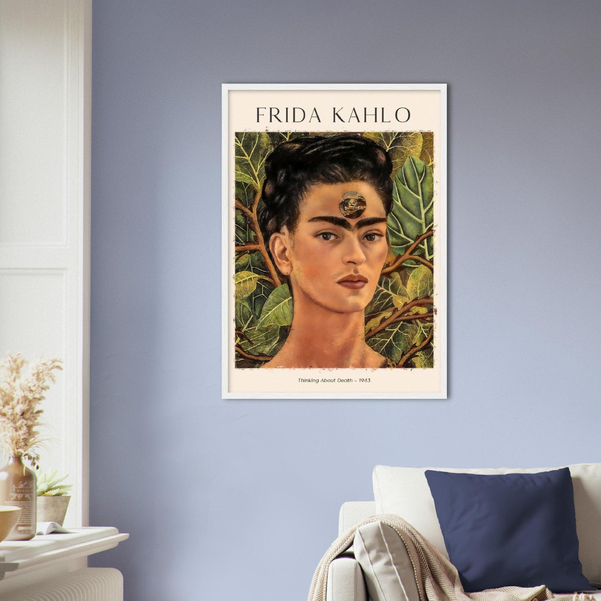 Gedanken an den Tod (Thinking About Death) Gemälde von Frida Kahlo - Printree.ch abstrakte frauen, frau, Frauen, Kunst, Malen, Maler, Malerei, Meisterwerk