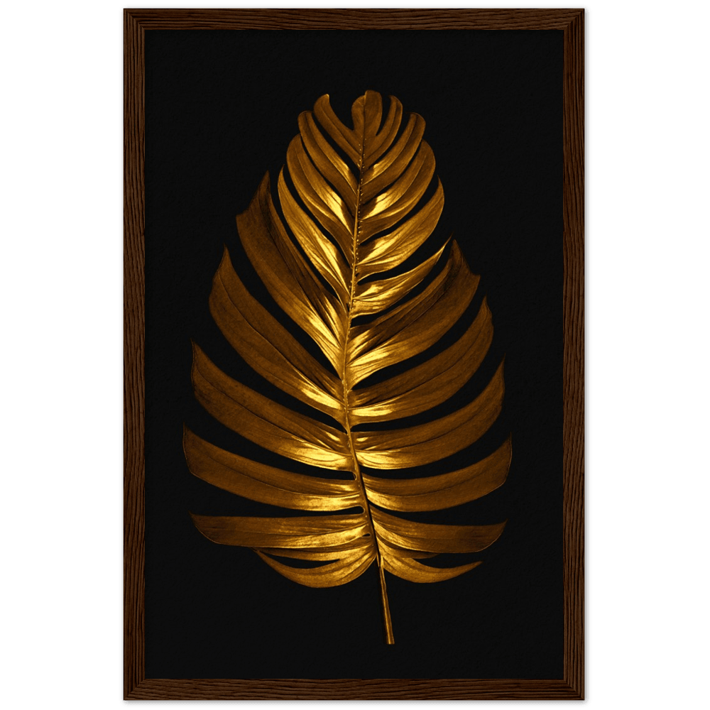 Goldenes Blatt - Printree.ch Gold, luxus, Palme, palmen, Palmenblatt