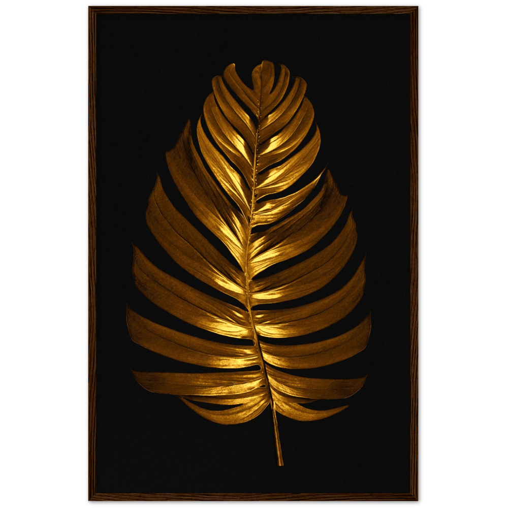 Goldenes Blatt - Printree.ch Gold, luxus, Palme, palmen, Palmenblatt