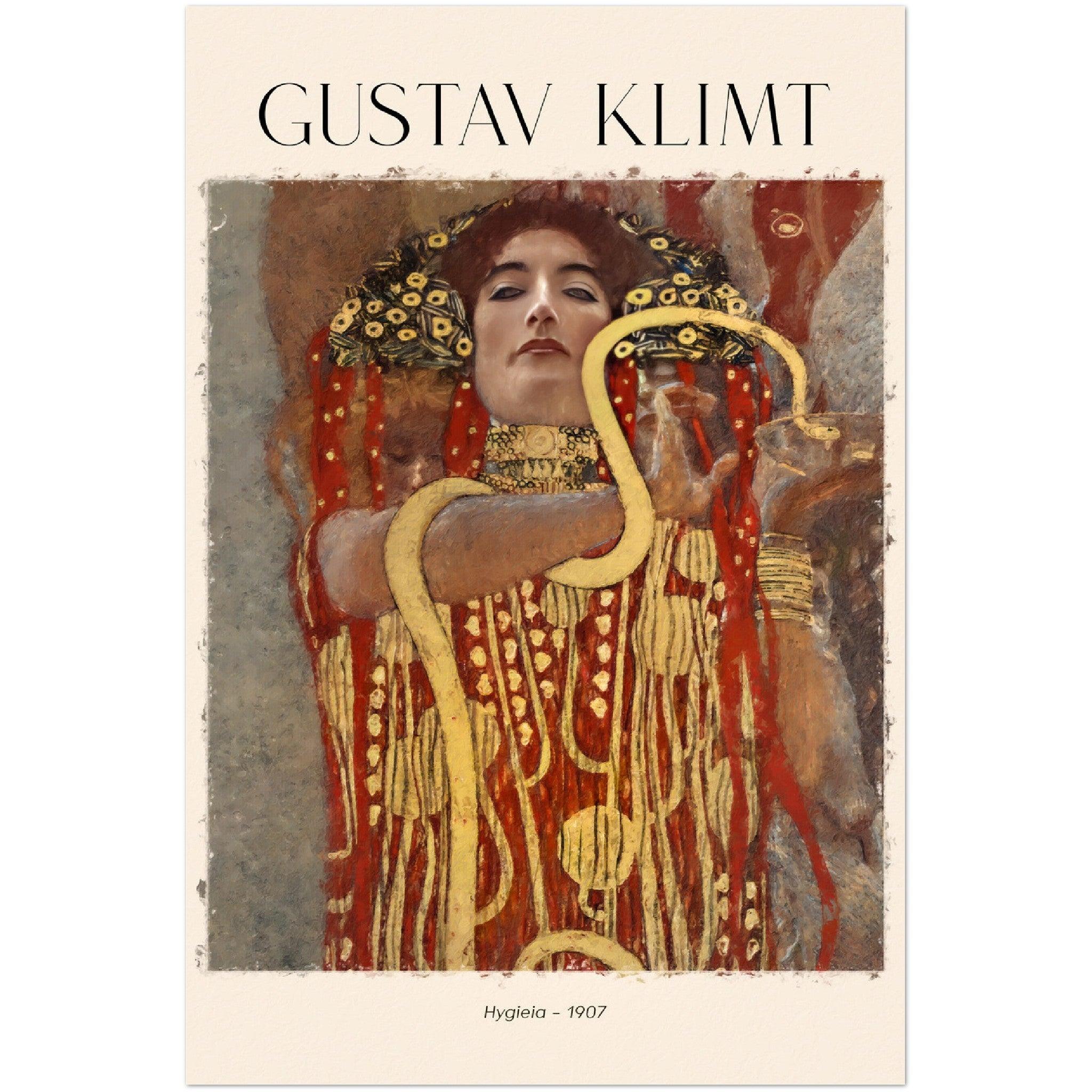 Gustav Klimt - Hygieia: Inspirierendes Museumsqualität-Poster. - Printree.ch Illustration, Kunst, Kunstwerk, Meisterwerk, Poster