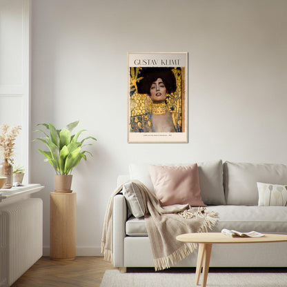 Gustav Klimts "Judith mit dem Haupt des Holofernes" Poster - Printree.ch abstrakt, art, background, beauty, bright, canvas, color, colorful, decoration, decorative, design, drawing, girl, gold, graphic, illustration, klimt, Kunst, Kunstwerk, line, love, Meisterwerk, modern, nature, oil, painting, people, plant, Poster, romantic, tenderness, texture, vector, vintage