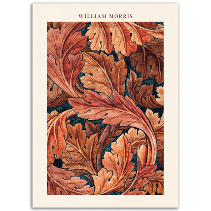 Herbstzauber - Kunstvolle William Morris Poster für Ihr Zuhause - Printree.ch abstrakt, blatt, blattmuster, blume, blumiger hintergrund, blüte, botanischer hintergrund, britannien, dekor, design, elegant, eleganz, garten, grafik, illustration, klassisch, kunst, laub, muster, natur, ornament, papier, retro, romantisch, sommer, stil, textur, vereinigtes königreich, vintage