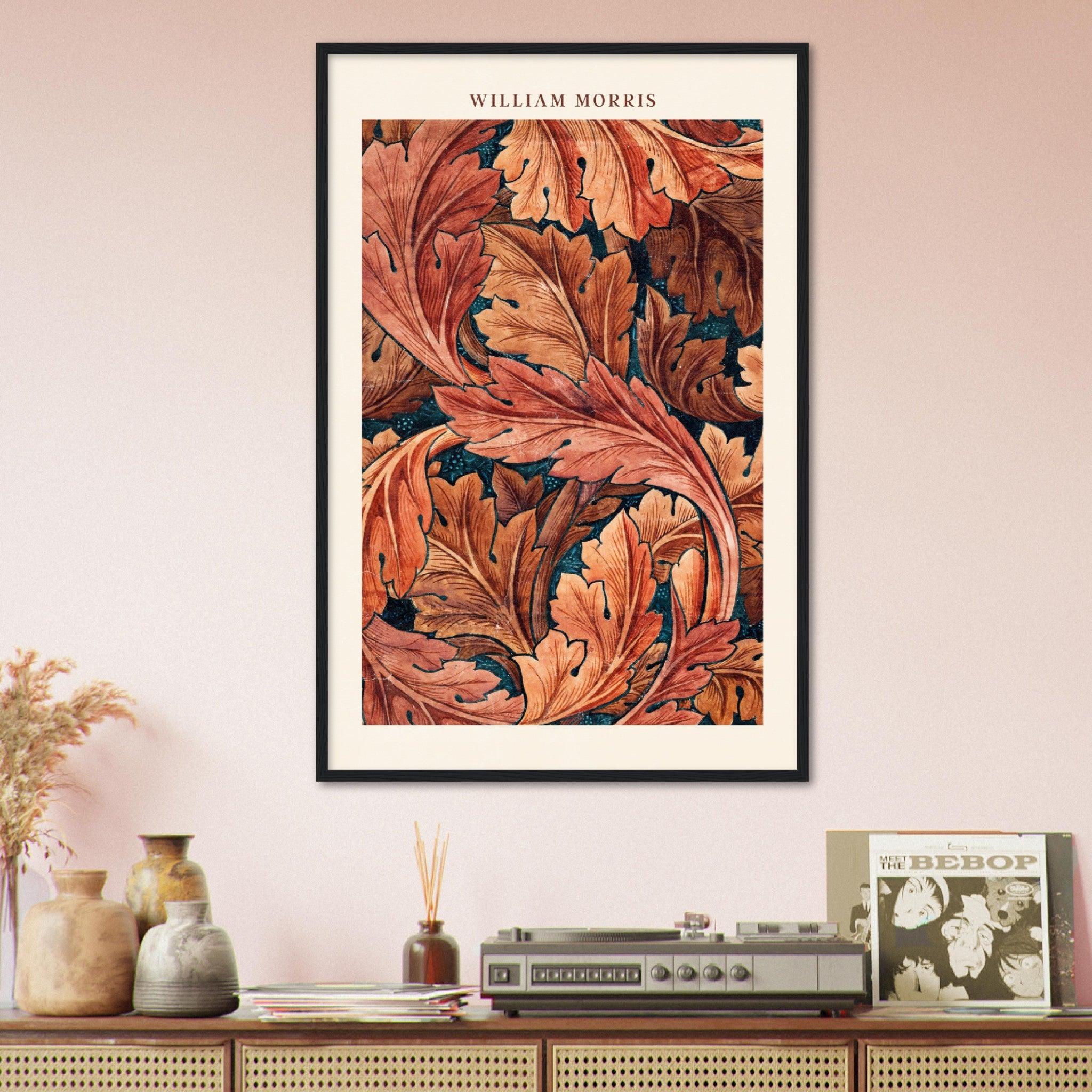 Herbstzauber - Kunstvolle William Morris Poster für Ihr Zuhause - Printree.ch abstrakt, blatt, blattmuster, blume, blumiger hintergrund, blüte, botanischer hintergrund, britannien, dekor, design, elegant, eleganz, garten, grafik, illustration, klassisch, kunst, laub, muster, natur, ornament, papier, retro, romantisch, sommer, stil, textur, vereinigtes königreich, vintage