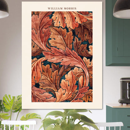 Herbstzauber - Kunstvolle William Morris Poster für Ihr Zuhause - Printree.ch abstrakt, blatt, blattmuster, blume, blumiger hintergrund, blüte, botanischer hintergrund, britannien, dekor, design, elegant, eleganz, garten, grafik, illustration, klassisch, kunst, laub, muster, natur, ornament, papier, retro, romantisch, sommer, stil, textur, vereinigtes königreich, vintage