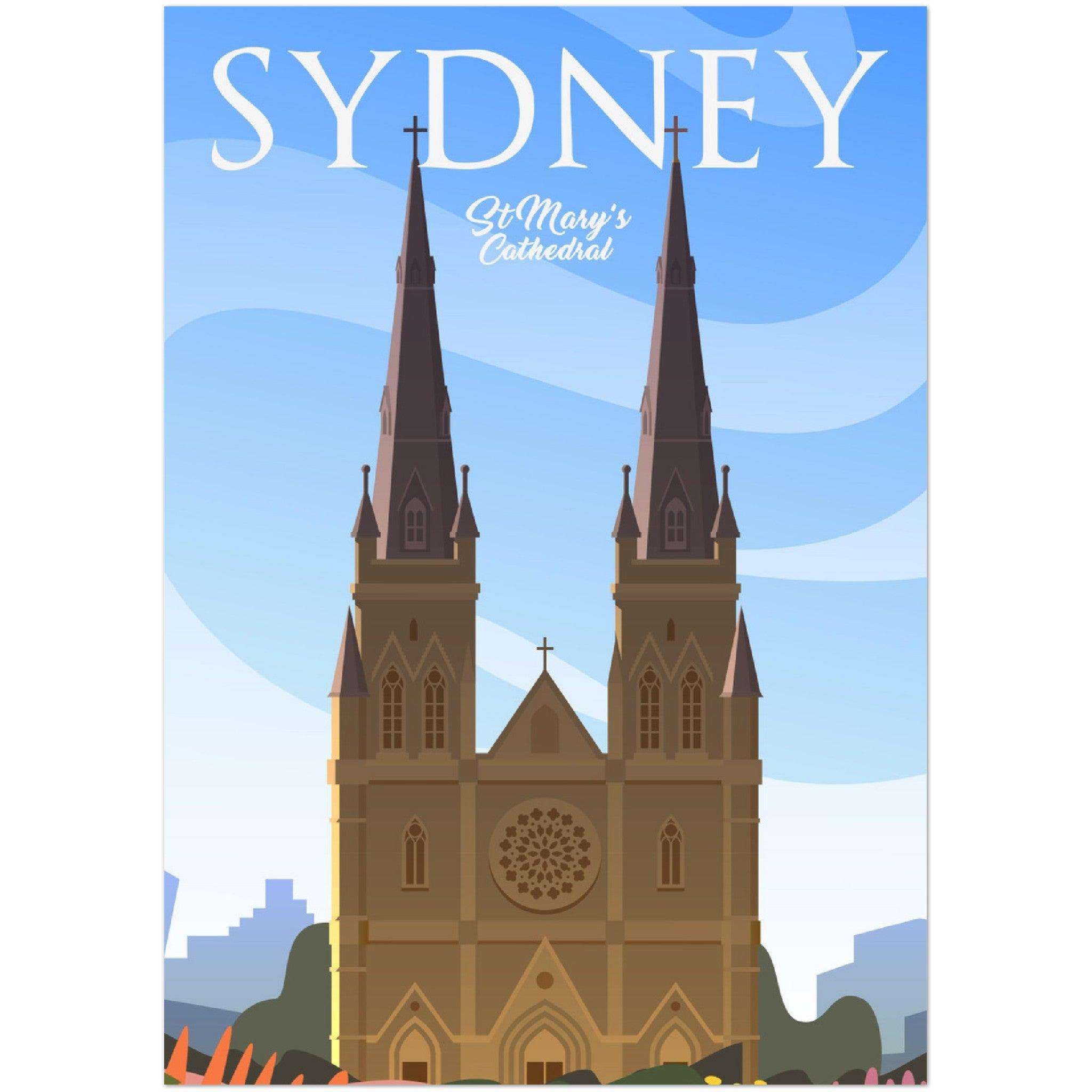 Hochwertiges Sydney Poster auf mattem Papier - 200 g/m² - Printree.ch Illustration, Poster, travel poster