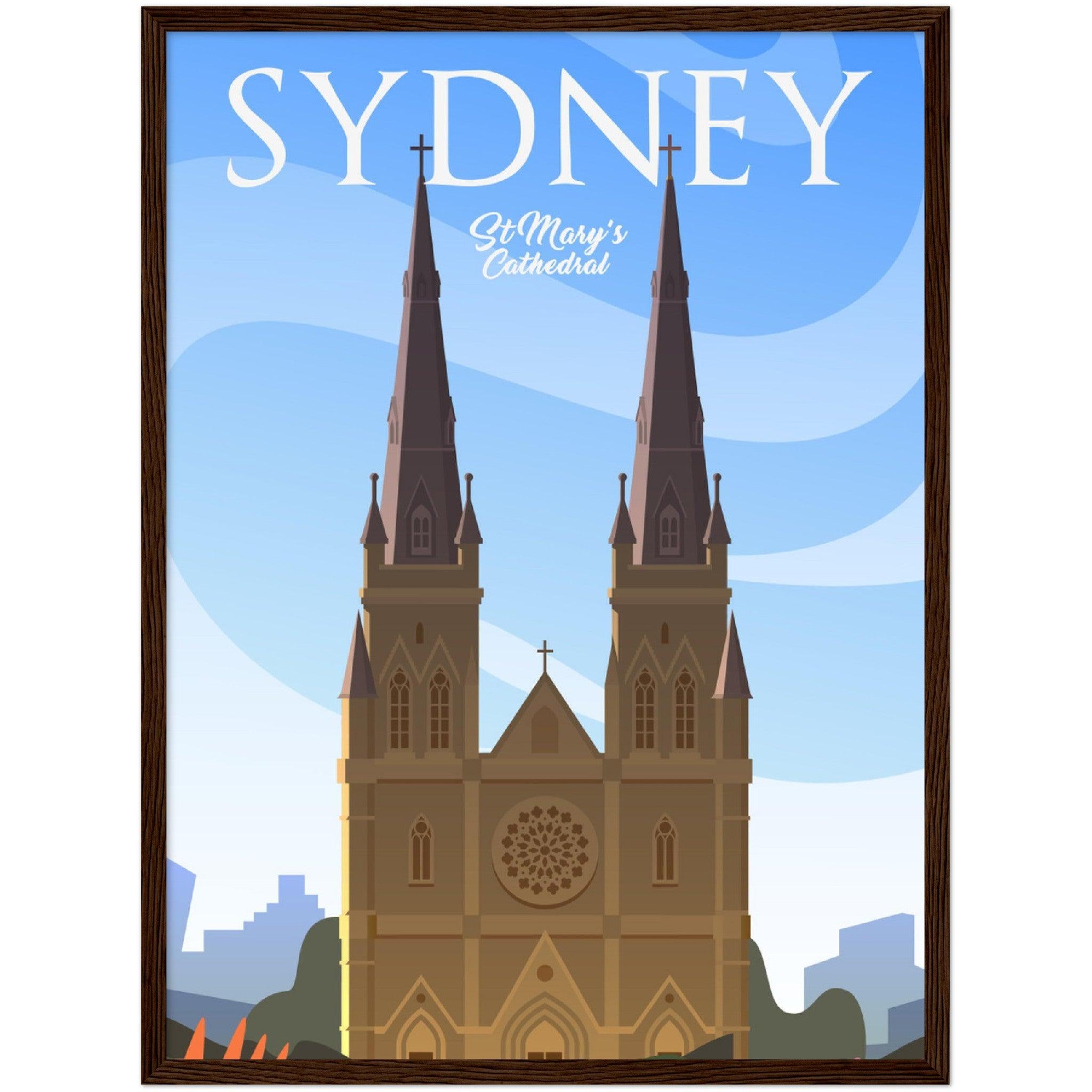 Hochwertiges Sydney Poster auf mattem Papier - 200 g/m² - Printree.ch Illustration, Poster, travel poster