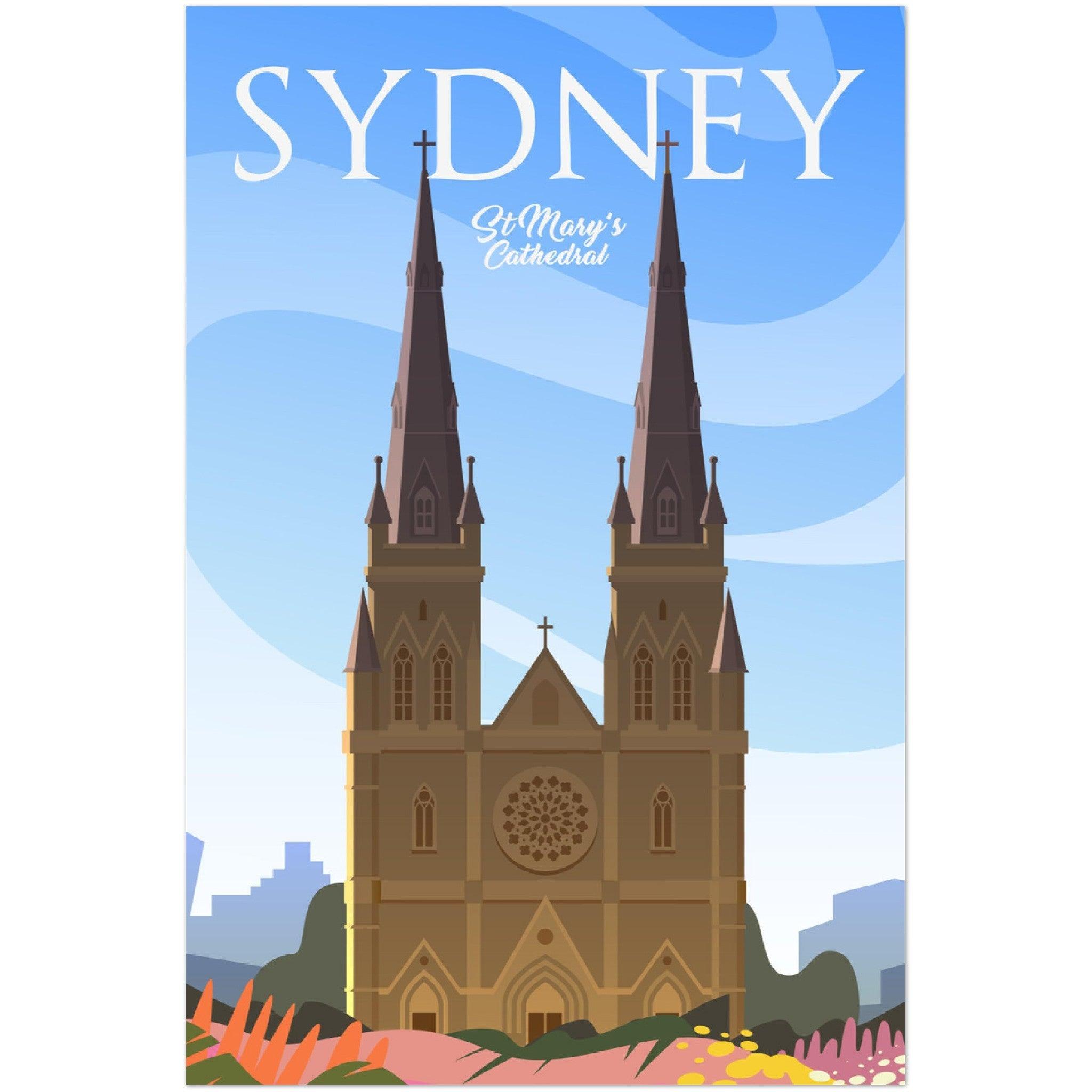 Hochwertiges Sydney Poster auf mattem Papier - 200 g/m² - Printree.ch Illustration, Poster, travel poster