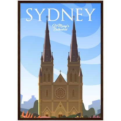 Hochwertiges Sydney Poster auf mattem Papier - 200 g/m² - Printree.ch Illustration, Poster, travel poster