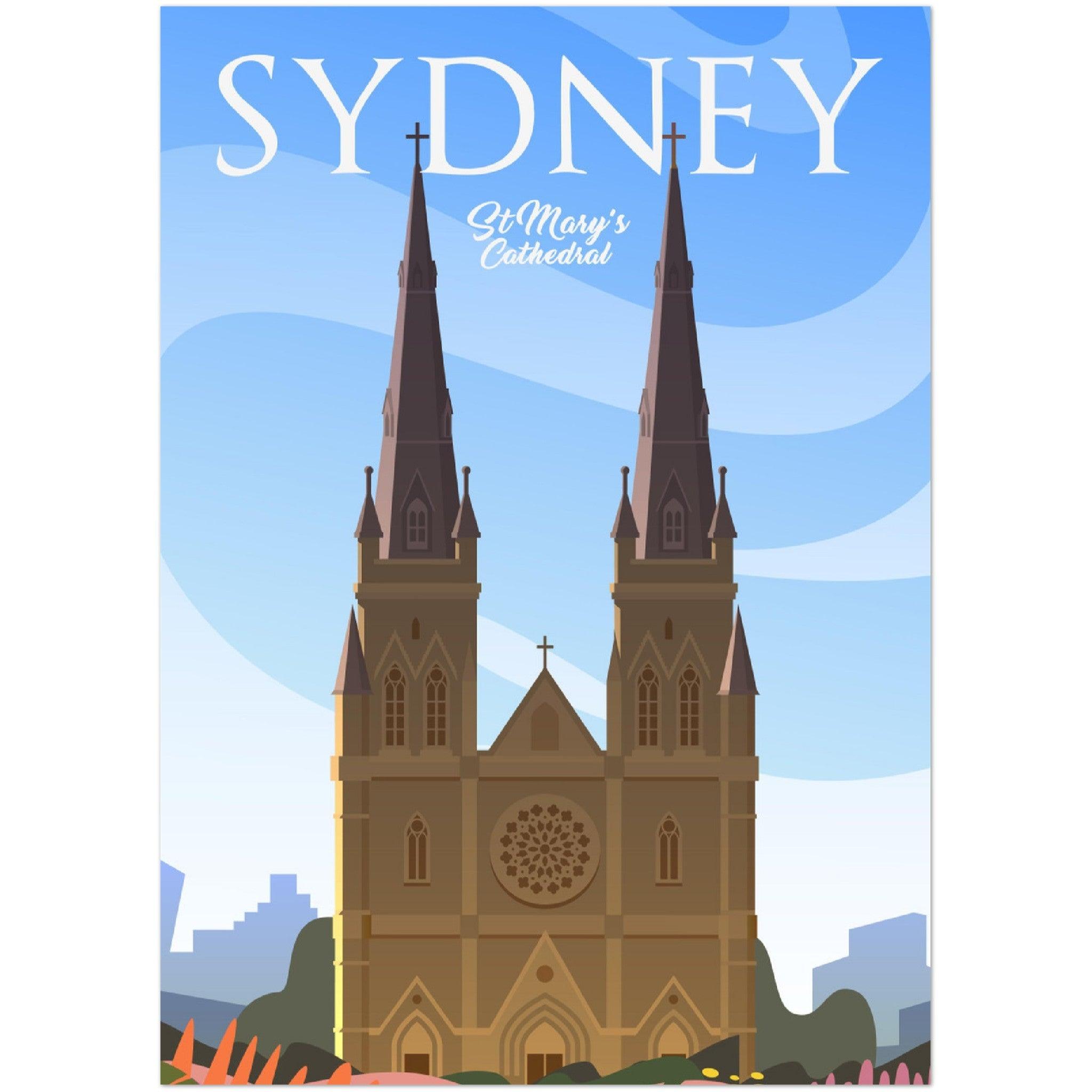 Hochwertiges Sydney Poster auf mattem Papier - 200 g/m² - Printree.ch Illustration, Poster, travel poster