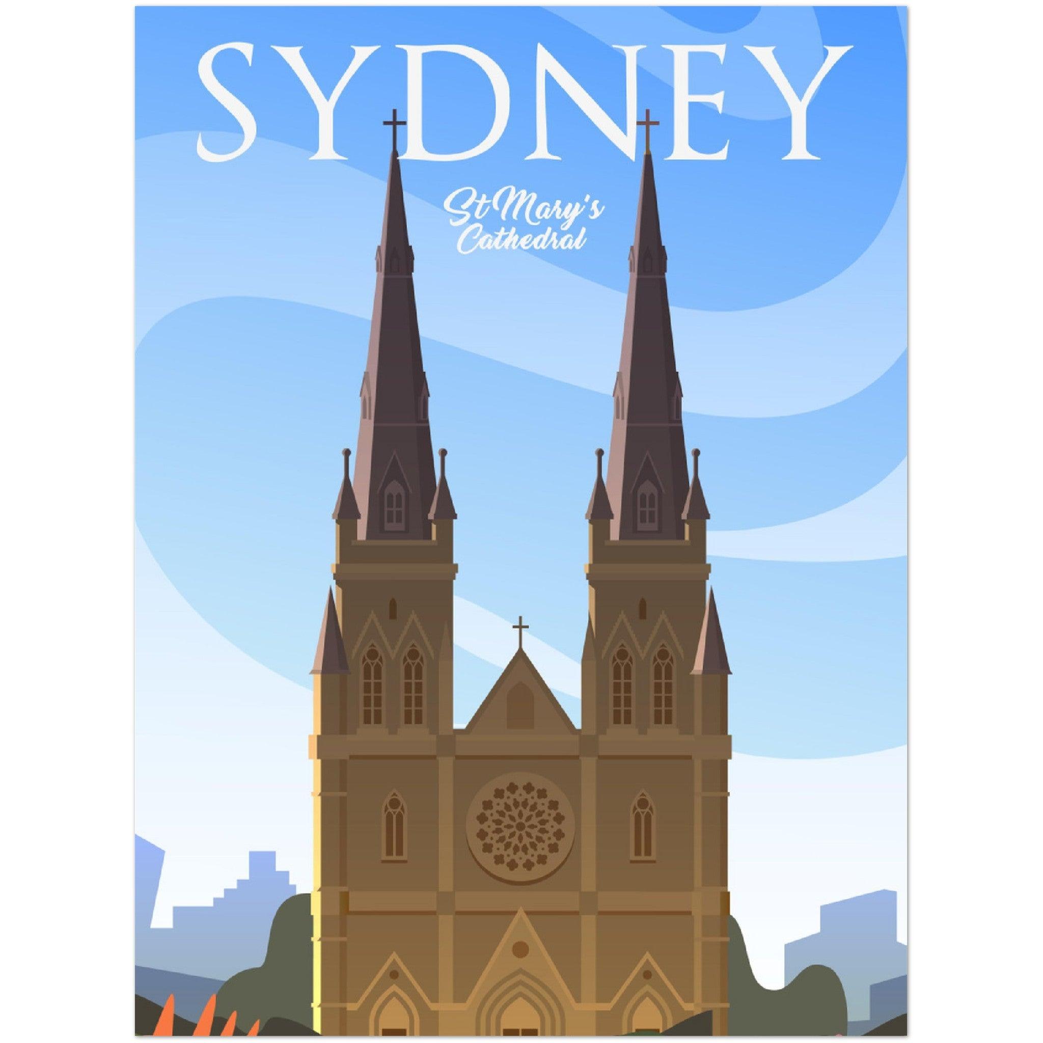 Hochwertiges Sydney Poster auf mattem Papier - 200 g/m² - Printree.ch Illustration, Poster, travel poster