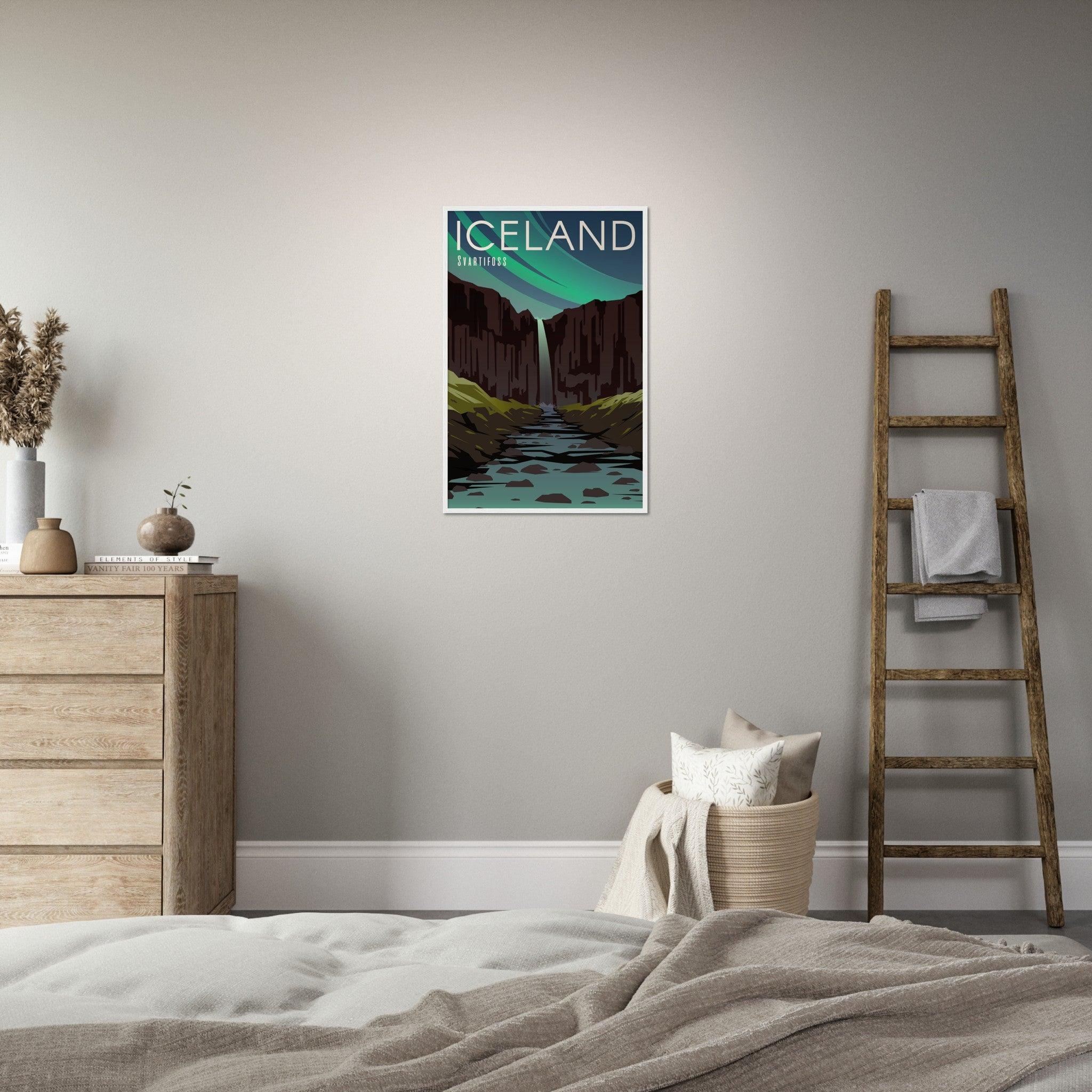 Island-Poster in Museumsqualität - Printree.ch Illustration, Poster, travel poster