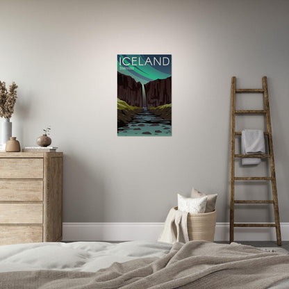 Island-Poster in Museumsqualität - Printree.ch Illustration, Poster, travel poster