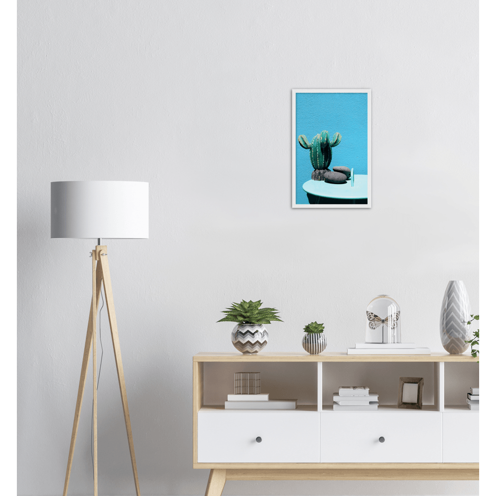 Kaktus Blau minimalistischer Lebensstil - Printree.ch blau, Botanik, bunt, Dekoration, dekorativ, drinnen, eingetopft, Farbe, Foto, Fotografie, frisch, Garten, Hintergrund, Interieur, Kaktus, Kladodien, klein, Natur, natürlich, Objekt, Pflanze, stehend, Studio, sukkulent, Topf, tropisch, wachsend, Wachstum, wild, Wüste, Zimmerpflanze