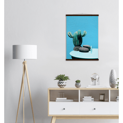 Kaktus Blau minimalistischer Lebensstil - Printree.ch blau, Botanik, bunt, Dekoration, dekorativ, drinnen, eingetopft, Farbe, Foto, Fotografie, frisch, Garten, Hintergrund, Interieur, Kaktus, Kladodien, klein, Natur, natürlich, Objekt, Pflanze, stehend, Studio, sukkulent, Topf, tropisch, wachsend, Wachstum, wild, Wüste, Zimmerpflanze