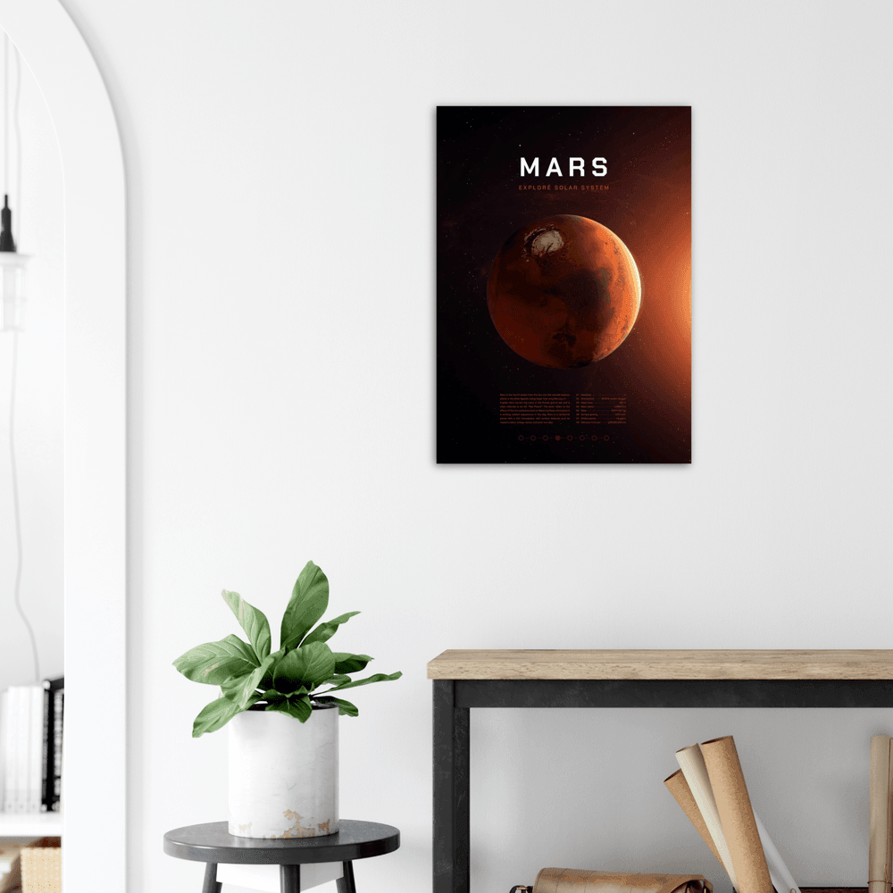 Kosmisches Mars-Poster: Eine Reise ins Weltall für Ihre Wand! - Printree.ch 3d illustration, 3d render, astronaut, astronomie, blau, canaveral, columbia, entdecker, erde, erforschen, erforschung, fantasie, galaxie, himmel, hintergrund, illustration, karte, kosmonaut, kosmos, planet, shuttle, stern, system, technologie, textur, umlaufbahn, universum, weltraum, wissenschaft