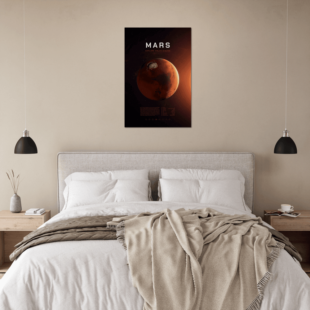 Kosmisches Mars-Poster: Eine Reise ins Weltall für Ihre Wand! - Printree.ch 3d illustration, 3d render, astronaut, astronomie, blau, canaveral, columbia, entdecker, erde, erforschen, erforschung, fantasie, galaxie, himmel, hintergrund, illustration, karte, kosmonaut, kosmos, planet, shuttle, stern, system, technologie, textur, umlaufbahn, universum, weltraum, wissenschaft