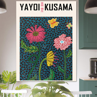 Kusama Blumen - Printree.ch Kunst