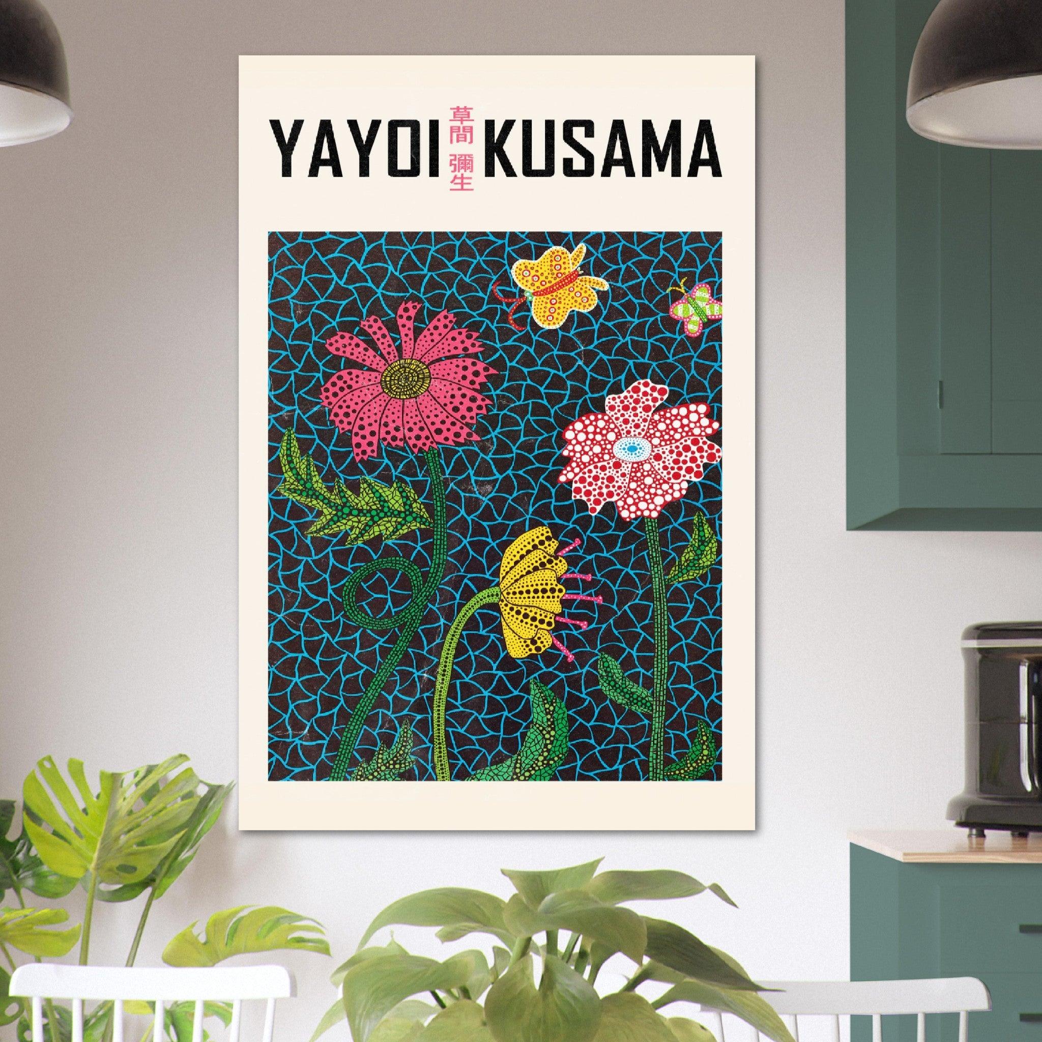 Kusama Blumen - Printree.ch Kunst