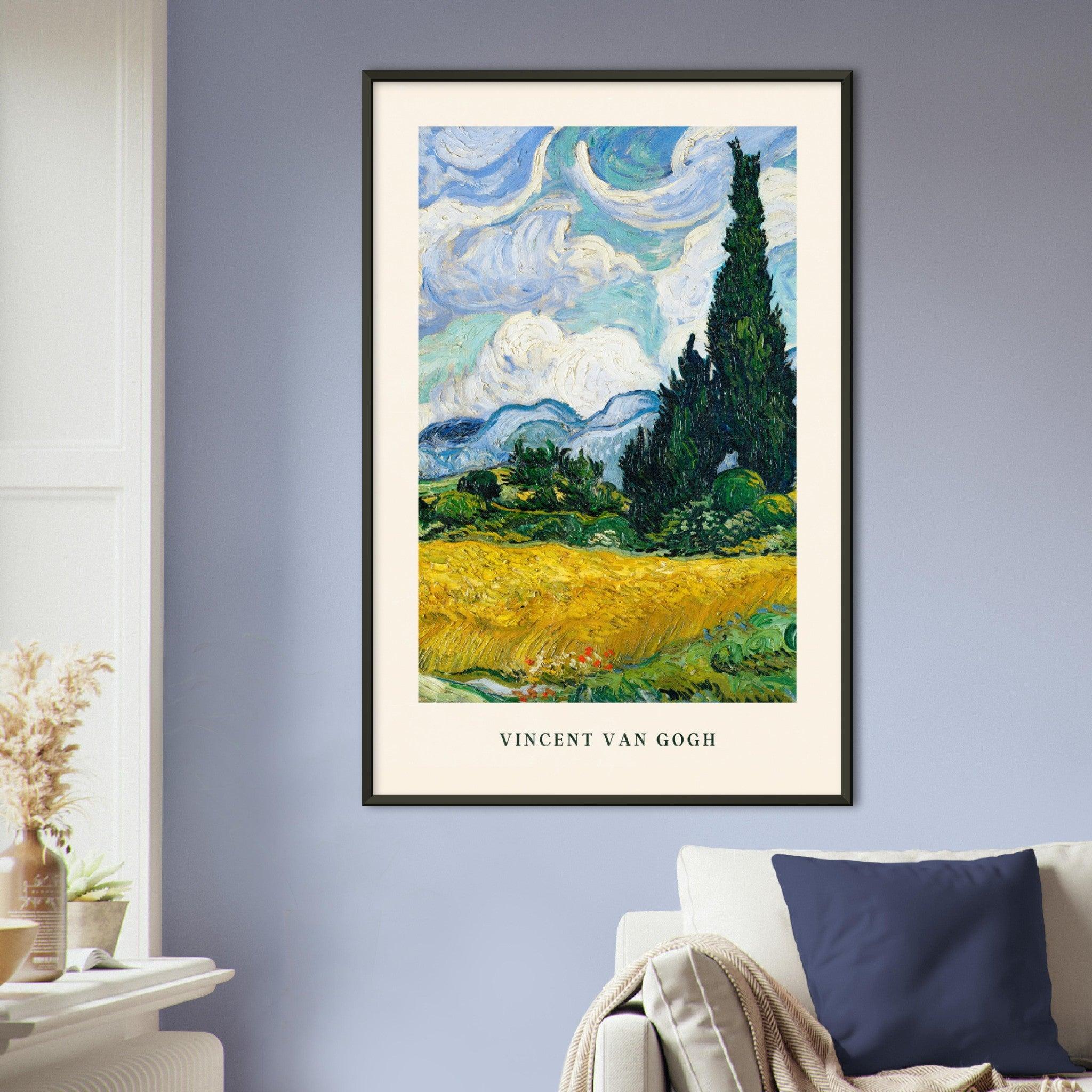 Lebendige Van Gogh Poster für Kunstliebhaber und Sammler - Printree.ch Aquarell, blau, Blume, Design, Druck, Feld, Foto, Fotografie, gelb, Gemälde, gogh, grün, Hand, hell, Himmel, Hintergrund, Illustration, Impressionismus, Kunst, künstlerisch, Landschaft, Leinwand, Natur, Postkarte, schön, Sommer, Stil, van, van gogh, Vintage, Zeichnung, Öl