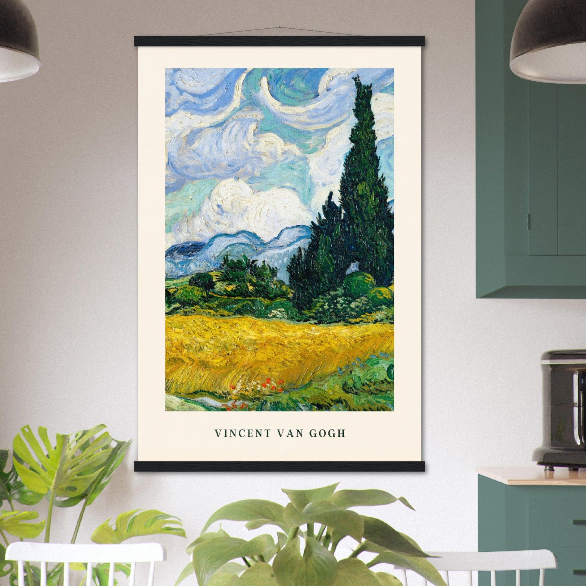 Lebendige Van Gogh Poster für Kunstliebhaber und Sammler - Printree.ch Aquarell, blau, Blume, Design, Druck, Feld, Foto, Fotografie, gelb, Gemälde, gogh, grün, Hand, hell, Himmel, Hintergrund, Illustration, Impressionismus, Kunst, künstlerisch, Landschaft, Leinwand, Natur, Postkarte, schön, Sommer, Stil, van, van gogh, Vintage, Zeichnung, Öl