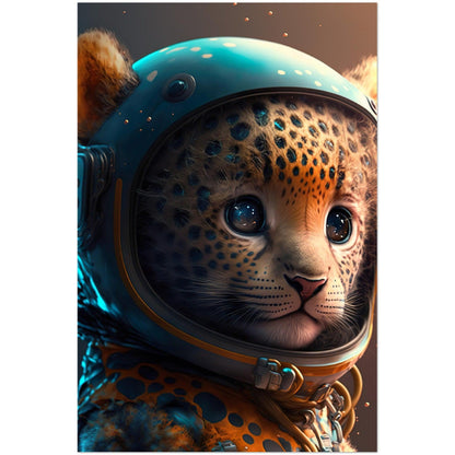 Leopard Baby Astronaut Portrait - Printree.ch 3d illustration, Astronaut, Poster