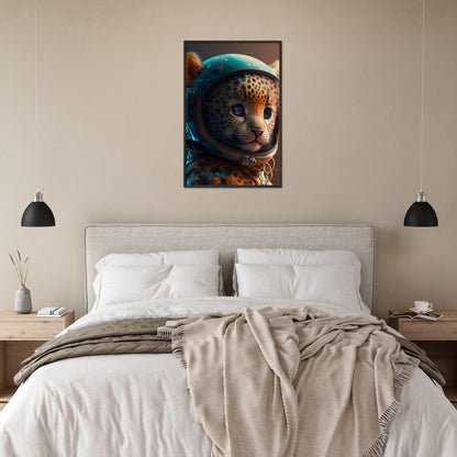 Leopard Baby Astronaut Portrait - Printree.ch 3d illustration, Astronaut, Poster