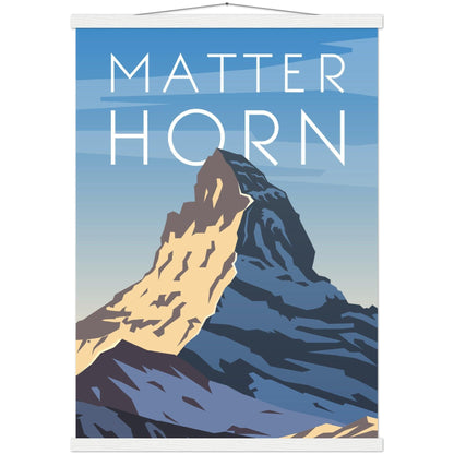 Majestätisches Matterhorn Poster - Printree.ch Illustration, Poster, travel poster