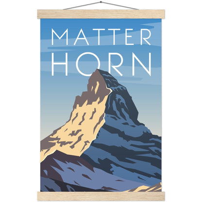 Majestätisches Matterhorn Poster - Printree.ch Illustration, Poster, travel poster