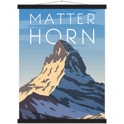 Majestätisches Matterhorn Poster - Printree.ch Illustration, Poster, travel poster