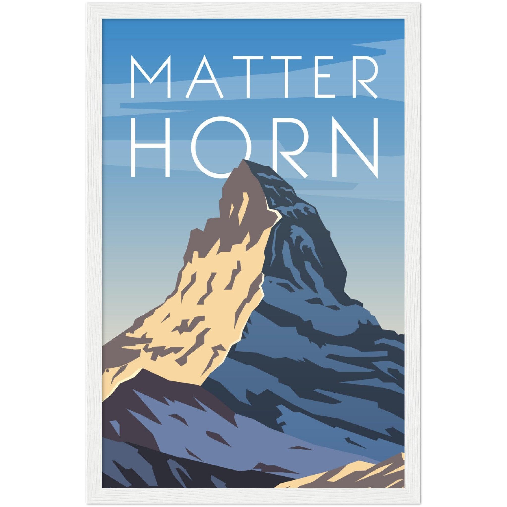 Majestätisches Matterhorn Poster - Printree.ch Illustration, Poster, travel poster