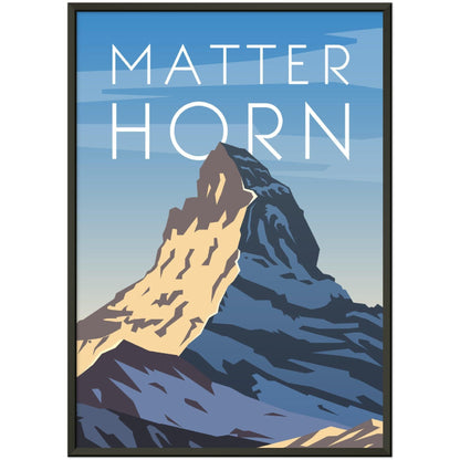 Majestätisches Matterhorn Poster - Printree.ch Illustration, Poster, travel poster