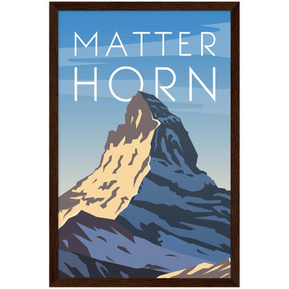 Majestätisches Matterhorn Poster - Printree.ch Illustration, Poster, travel poster