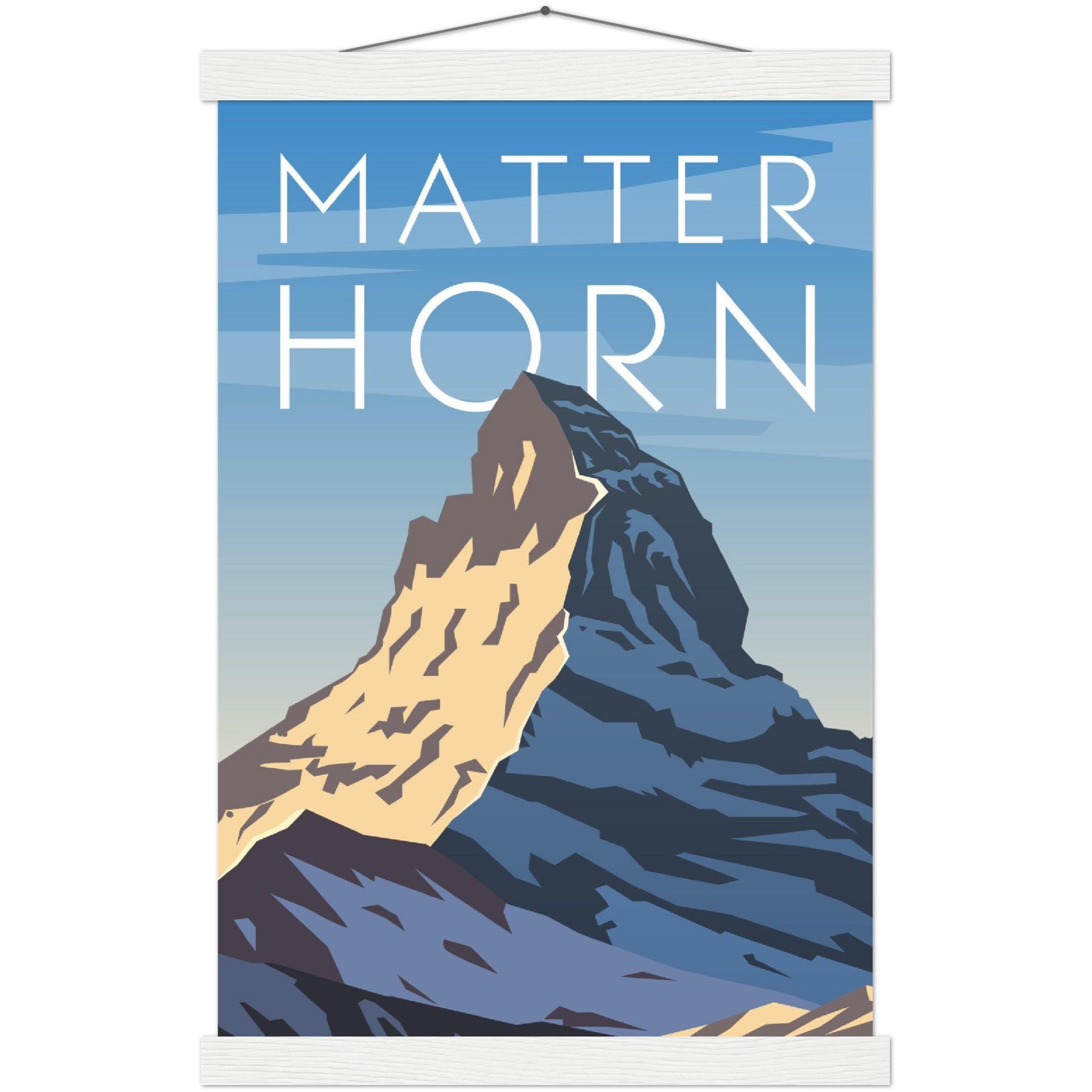 Majestätisches Matterhorn Poster - Printree.ch Illustration, Poster, travel poster