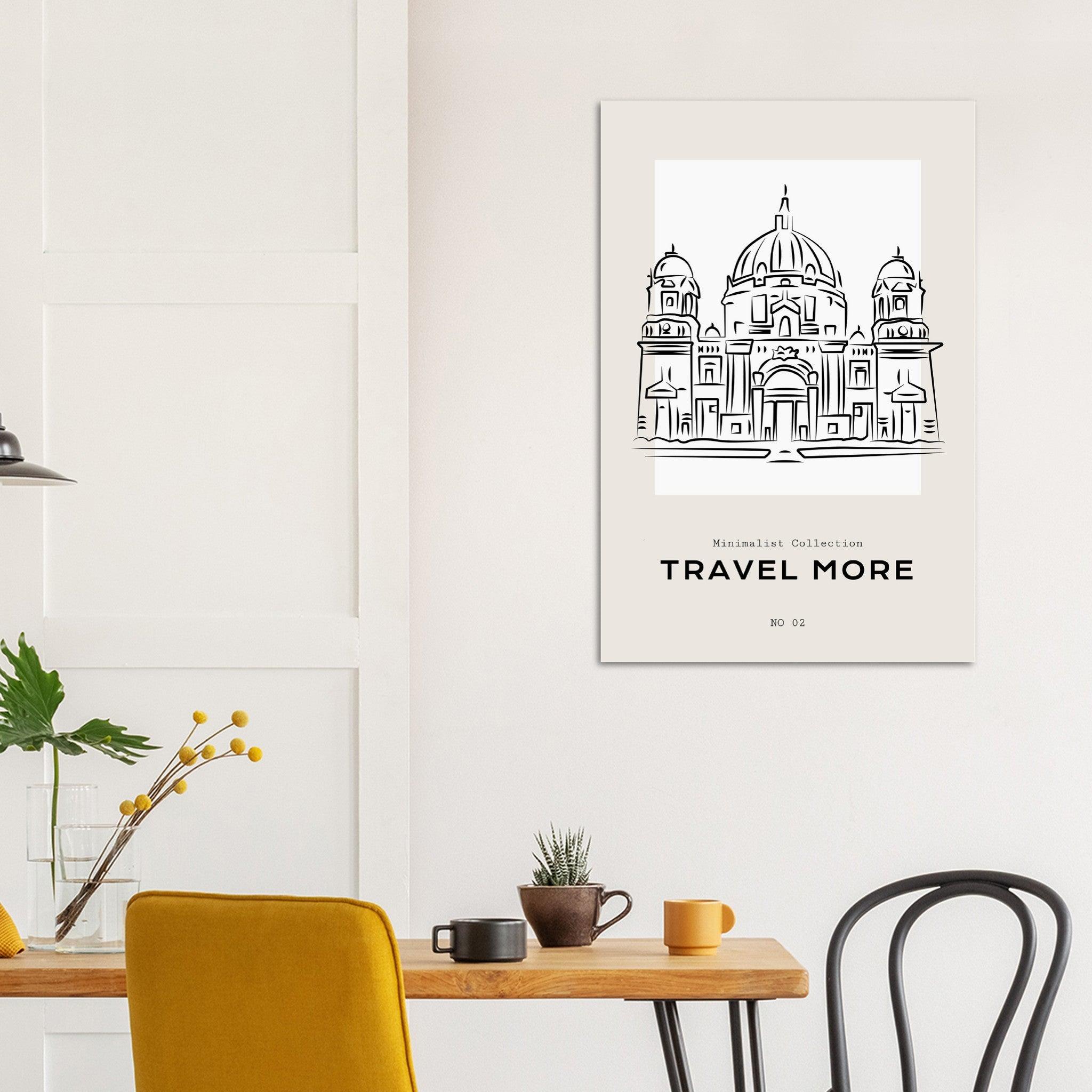 Minimalistische Reisekollektion NO 02 - Elegantes Poster für Zuhause oder Büro - Printree.ch Illustration, Line-Art, Minimal, minimalist, minimalistisch, Poster, Silhouette