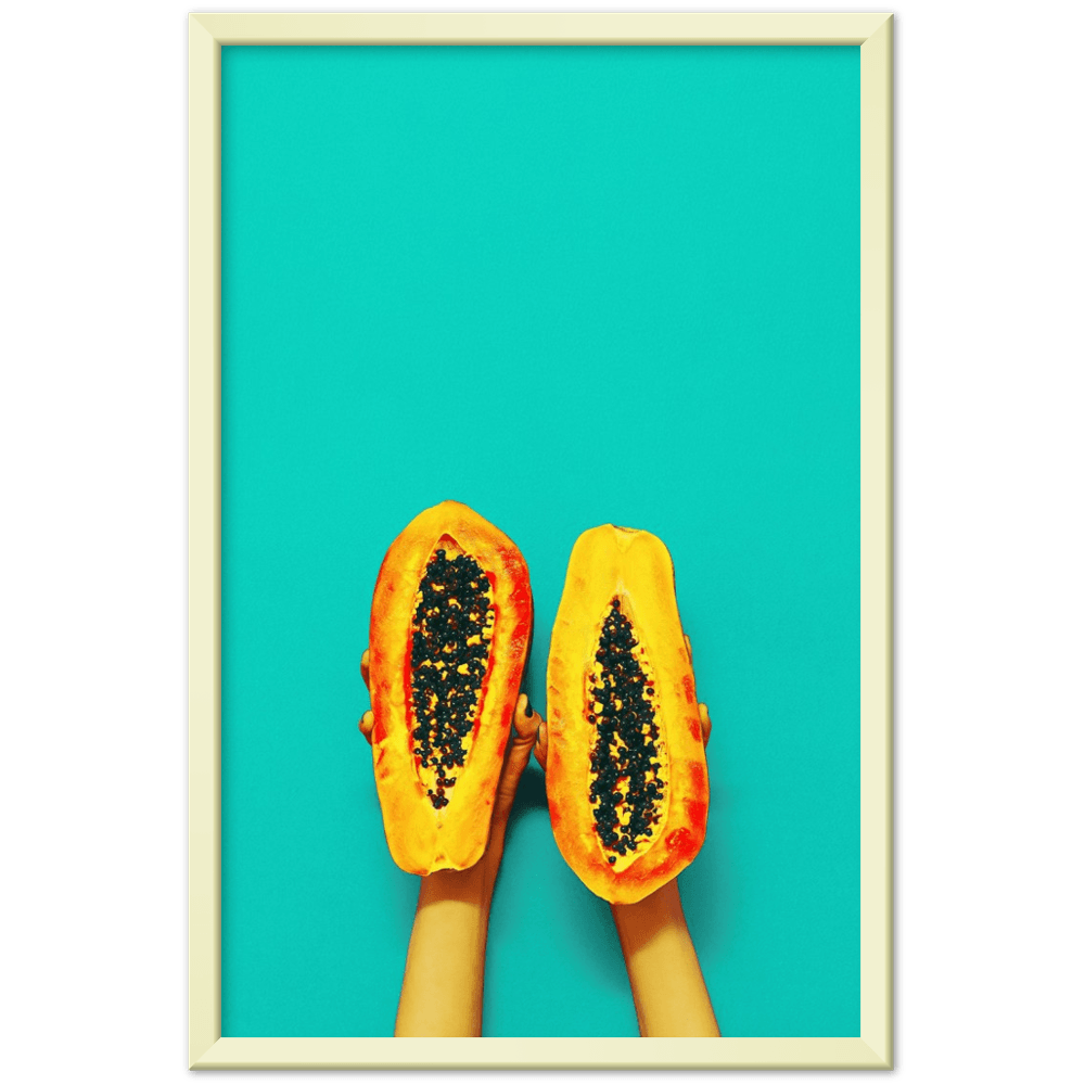 Papaya minimalistischer Lifestyle - Printree.ch abschnitt, aufgeschnitten, dessert, diät, exotisch, frisch, frische, frucht, gesund, halb, hintergrund, isoliert, kern, köstlich, lebensmittel, lecker, nahrung, natürlich, orange, papaya, reif, roh, saftig, scheibe, schnitt, süss, tropisch, vegetarisch, weiss