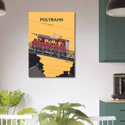 Polybahn - Printree.ch alt, attraktion, eisenbahn, europa, im freien, Localspot, Minimal, Minimalismus, polybahn, schweiz, sehenswürdigkeiten, stadt, stadtbild, strasse, tourismus, transport, ubs polybahn, verkehr, zürich