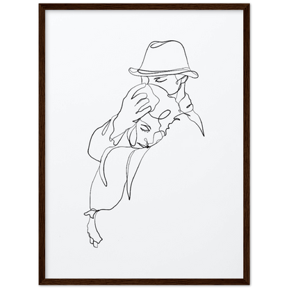 Premium Kunstdrucke - Hochwertige Poster für eine stilvolle Wandgestaltung - Printree.ch age, concept, continuous, couple, drawing, family, graphic, hand drawn, happiness, happy, illustration, isolated, line, Line-Art, love, man, minimalist, one, one line, outline, people, personalisiert, relationship, romance, romantic, Silhouette, sketch, together, vector, wedding, woman