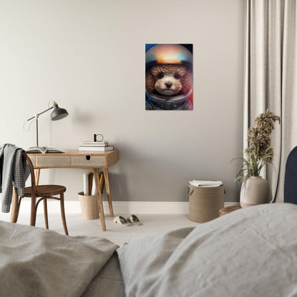 Pudel Baby Astronaut Portrait - Printree.ch 3d illustration, Astronaut, Poster