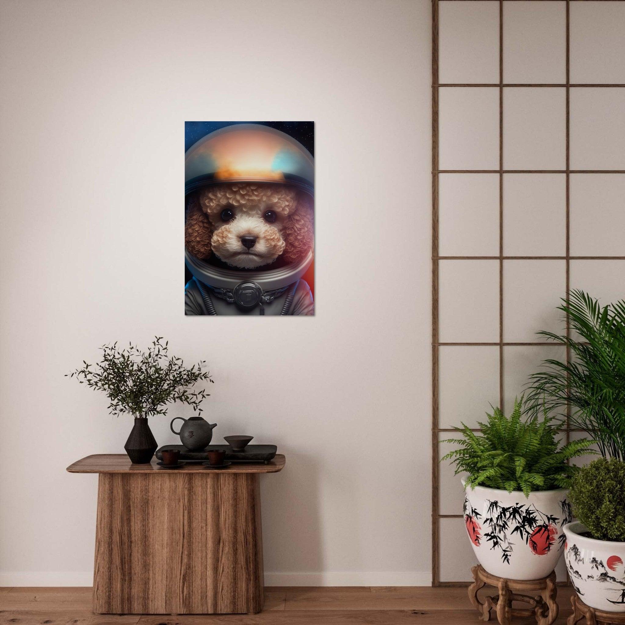 Pudel Baby Astronaut Portrait - Printree.ch 3d illustration, Astronaut, Poster