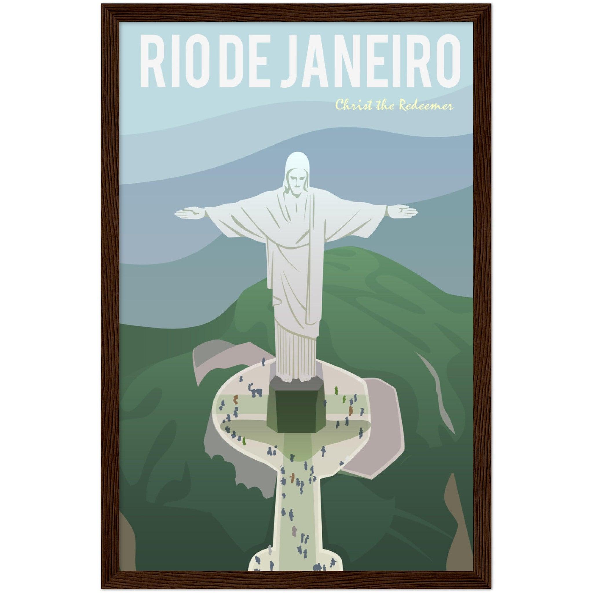 Rio de Janeiro Poster: Museumsqualität für dein Zuhause! - Printree.ch Illustration, Poster, travel poster