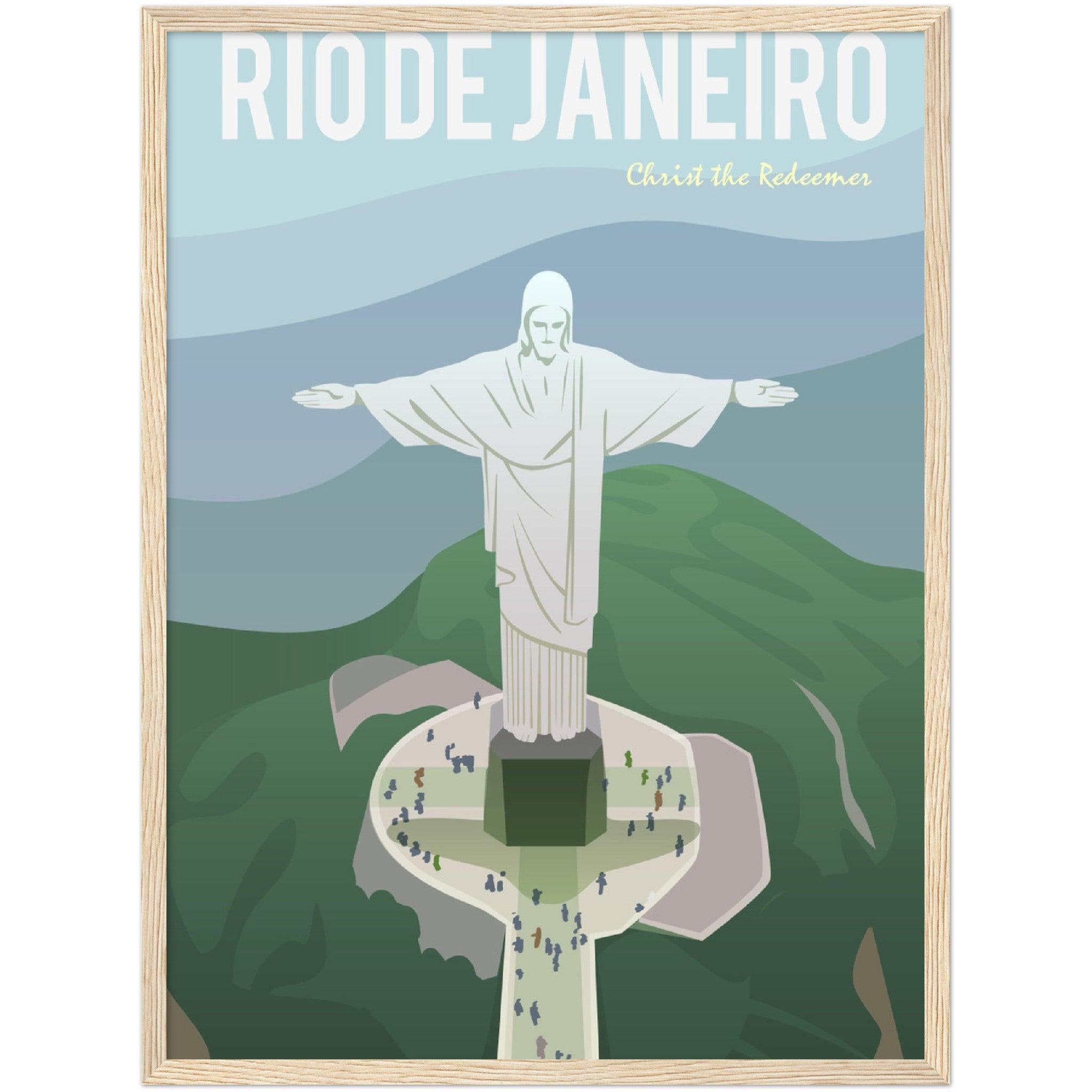 Rio de Janeiro Poster: Museumsqualität für dein Zuhause! - Printree.ch Illustration, Poster, travel poster