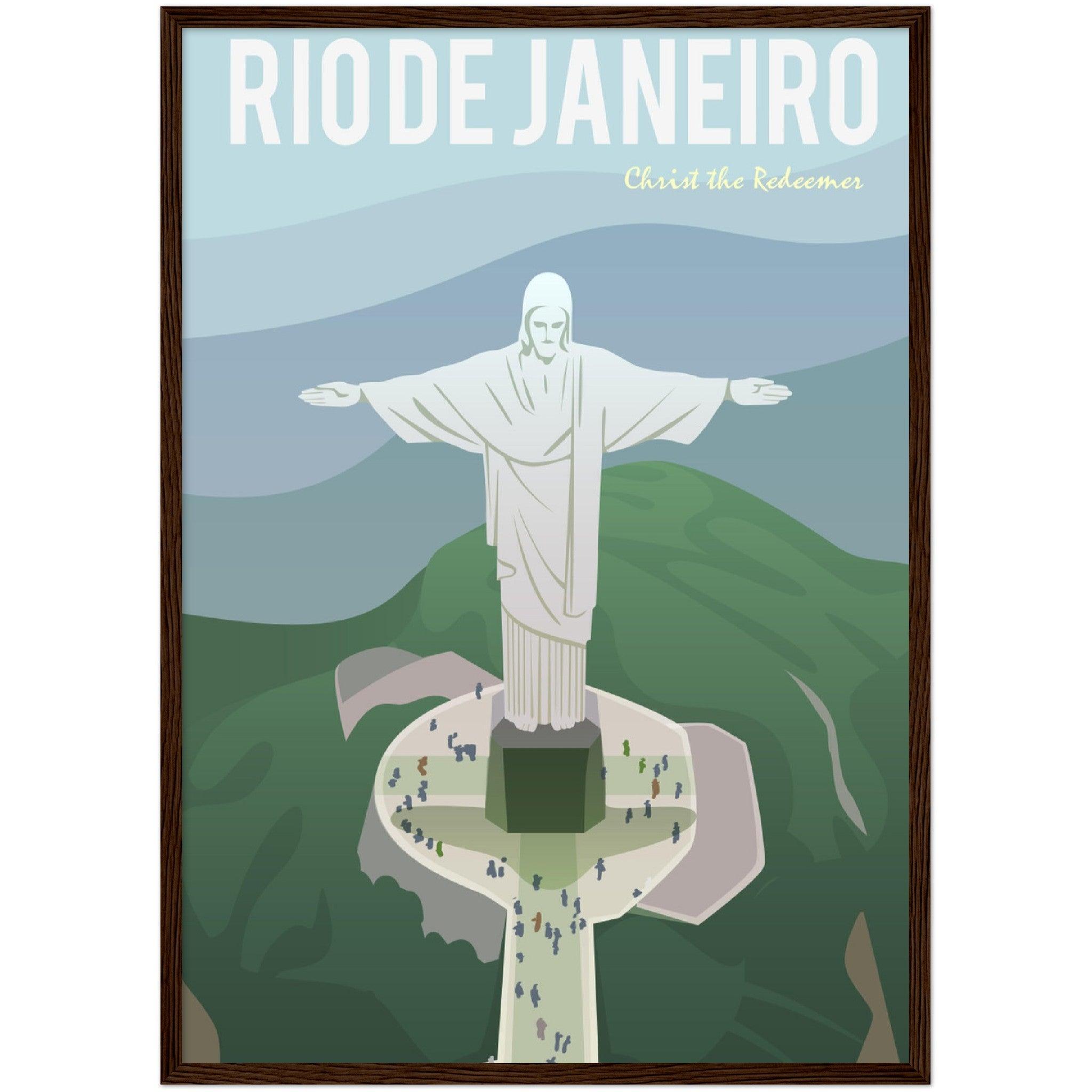 Rio de Janeiro Poster: Museumsqualität für dein Zuhause! - Printree.ch Illustration, Poster, travel poster