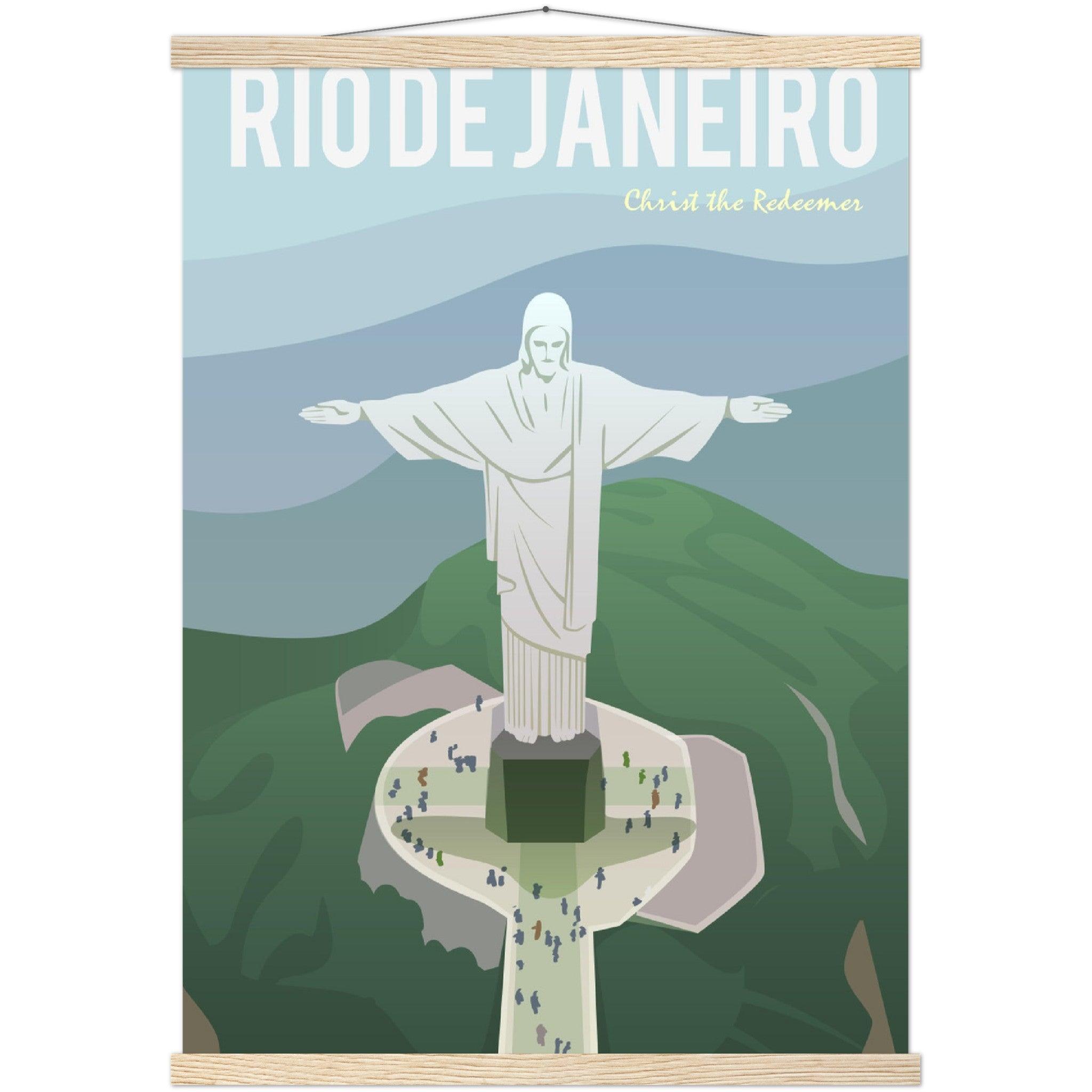 Rio de Janeiro Poster: Museumsqualität für dein Zuhause! - Printree.ch Illustration, Poster, travel poster