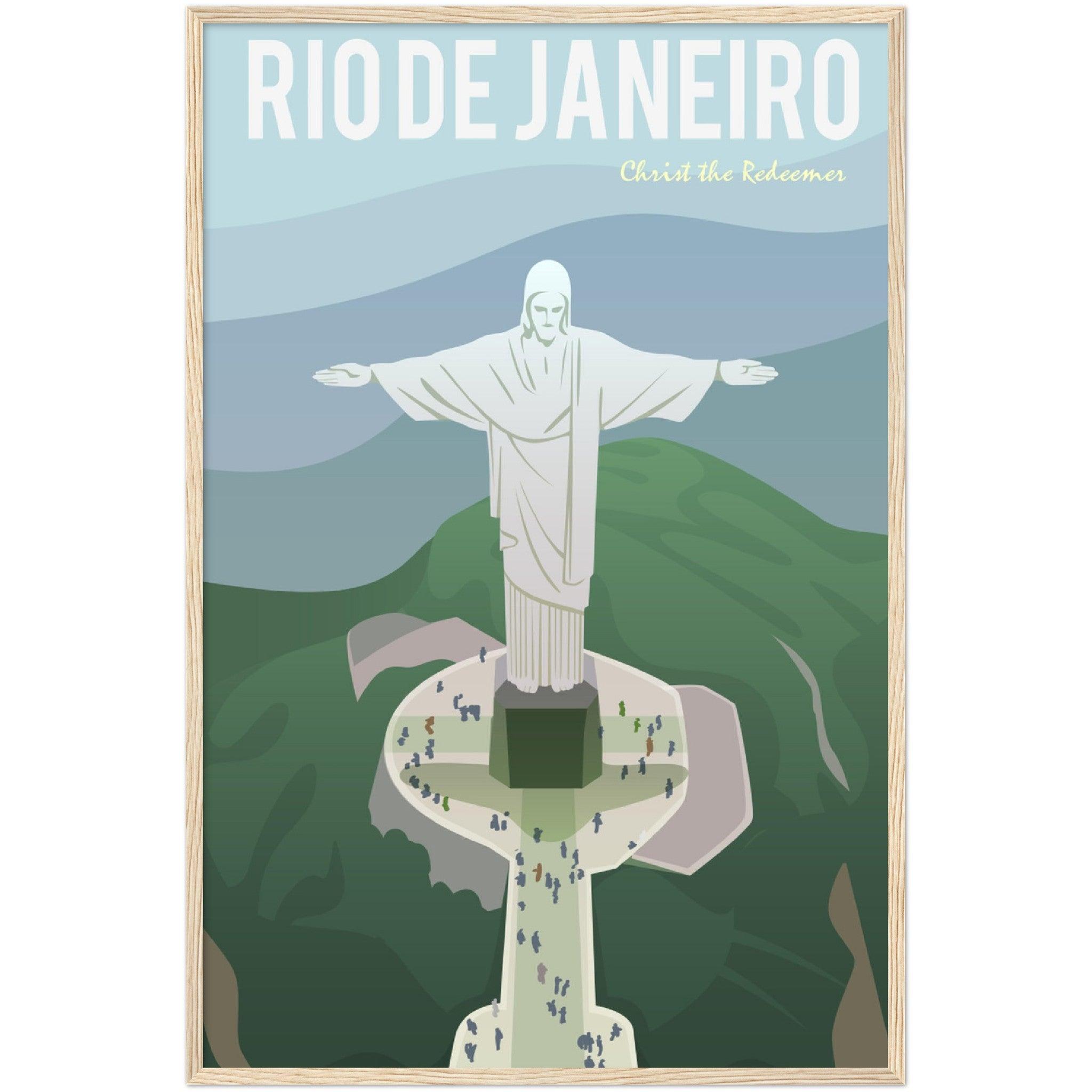 Rio de Janeiro Poster: Museumsqualität für dein Zuhause! - Printree.ch Illustration, Poster, travel poster