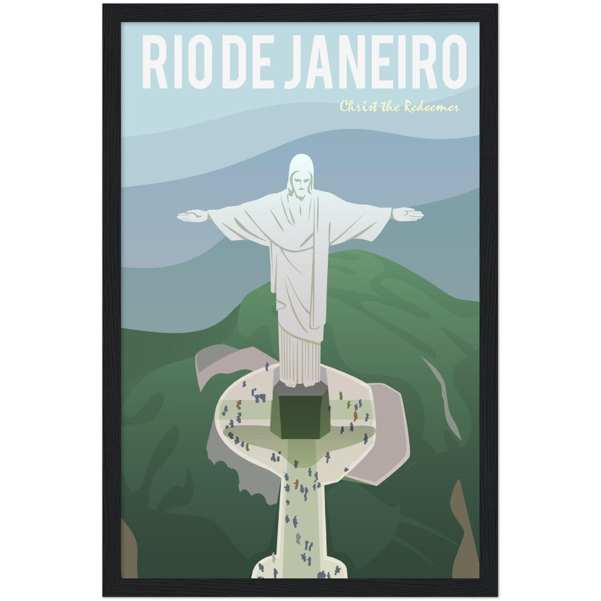 Rio de Janeiro Poster: Museumsqualität für dein Zuhause! - Printree.ch Illustration, Poster, travel poster