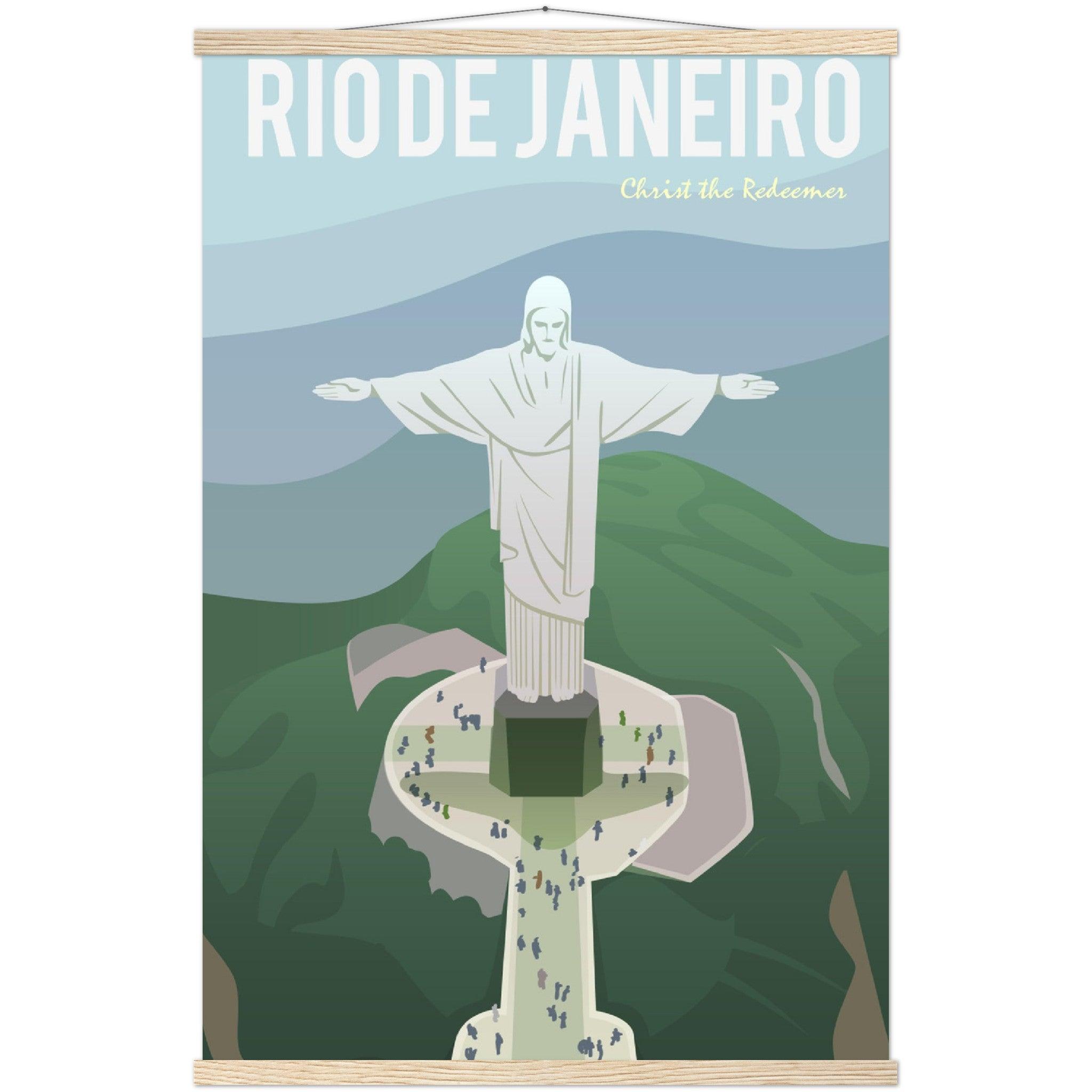 Rio de Janeiro Poster: Museumsqualität für dein Zuhause! - Printree.ch Illustration, Poster, travel poster