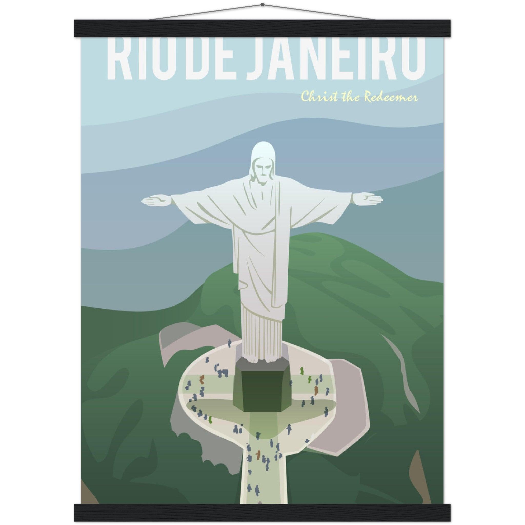 Rio de Janeiro Poster: Museumsqualität für dein Zuhause! - Printree.ch Illustration, Poster, travel poster