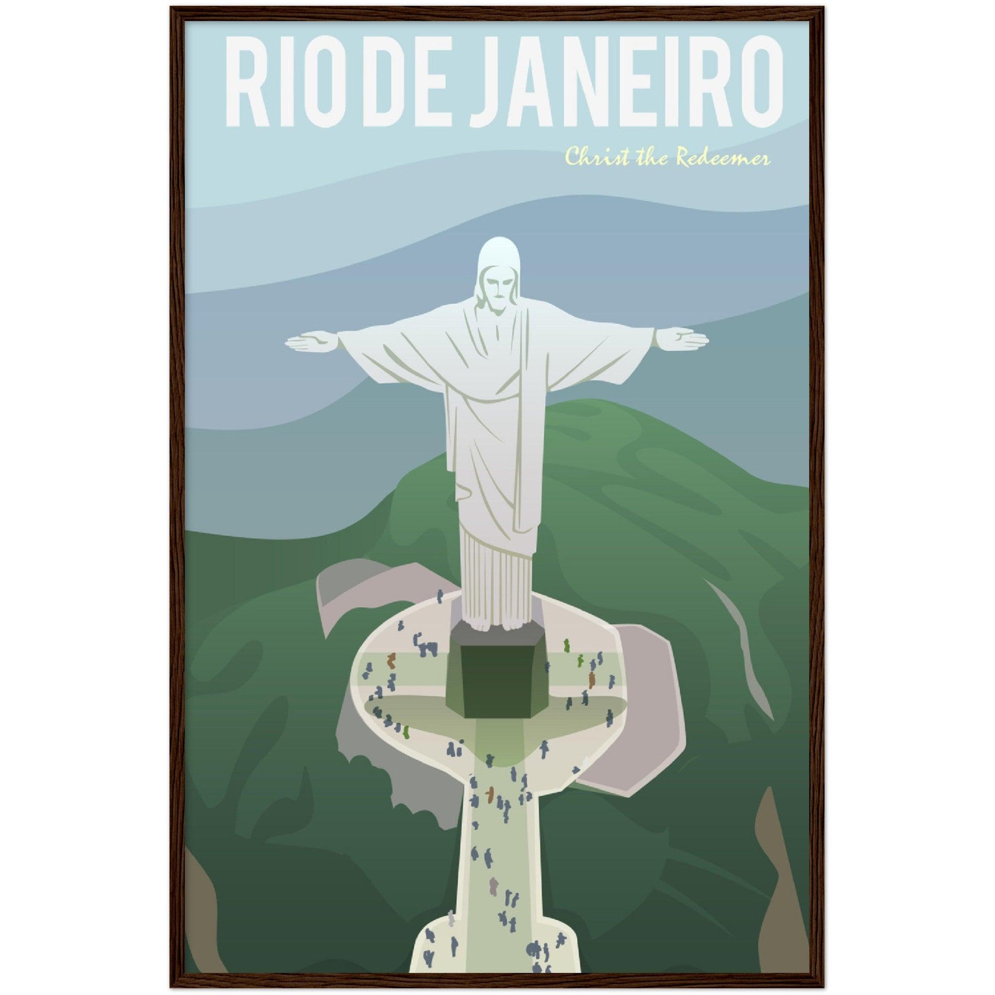 Rio de Janeiro Poster: Museumsqualität für dein Zuhause! - Printree.ch Illustration, Poster, travel poster