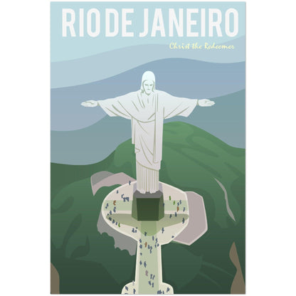 Rio de Janeiro Poster: Museumsqualität für dein Zuhause! - Printree.ch Illustration, Poster, travel poster